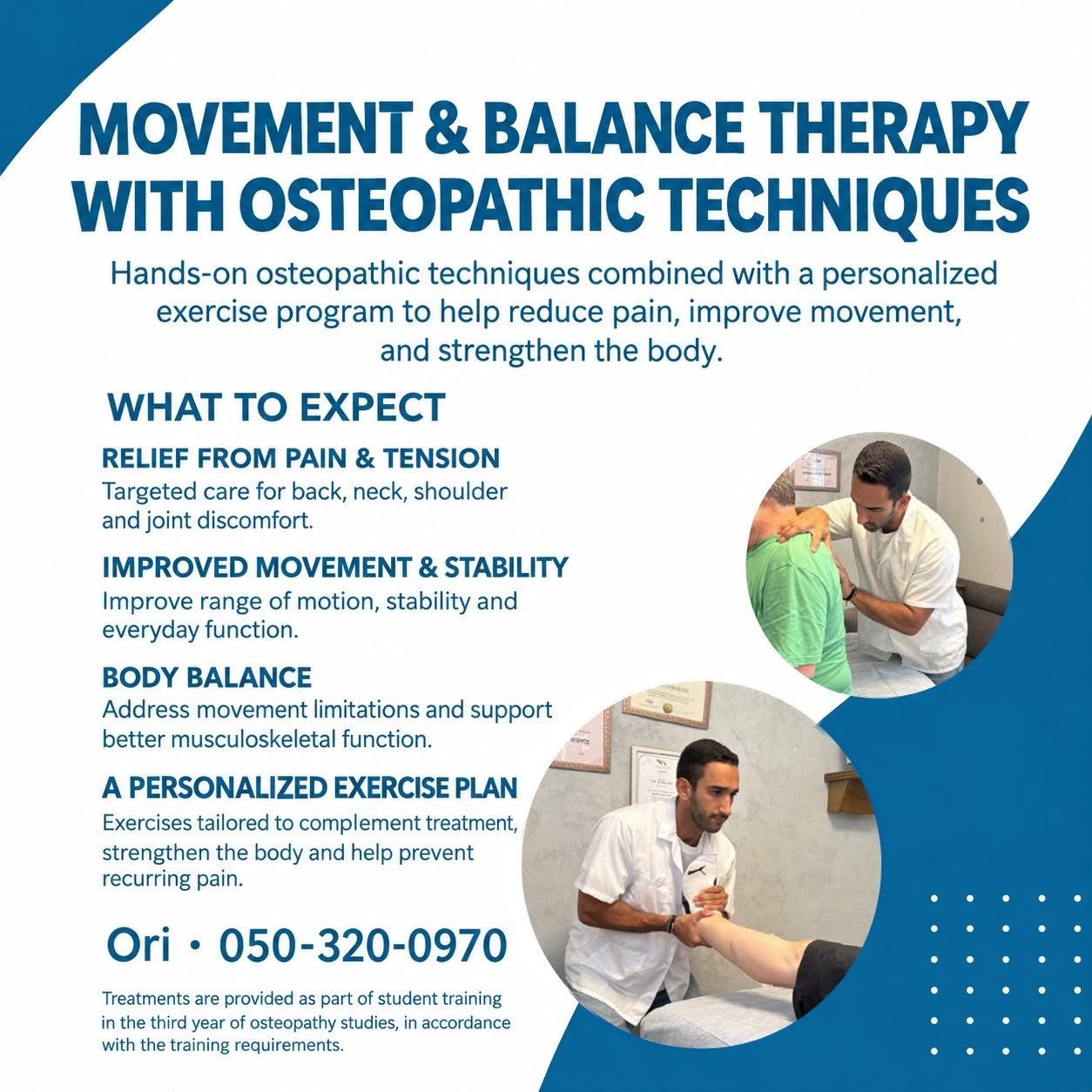 Bewegungs- und Gleichgewichtstherapie mit osteopathischen Techniken